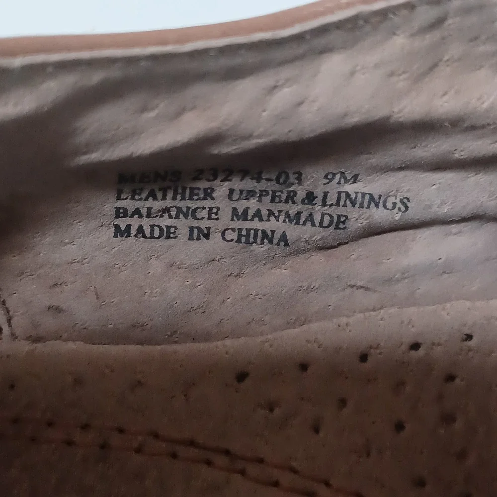 Stacy Adams Size‎ 9M Brown Leather Oxford Dress Shoes Square Toe Lace-up